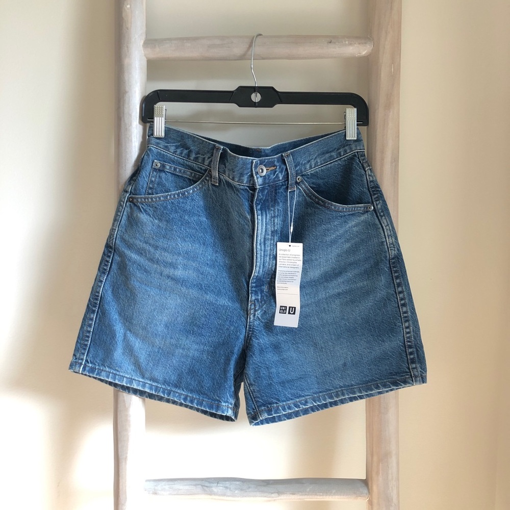 UNIQLO High Rise Denim Shorts